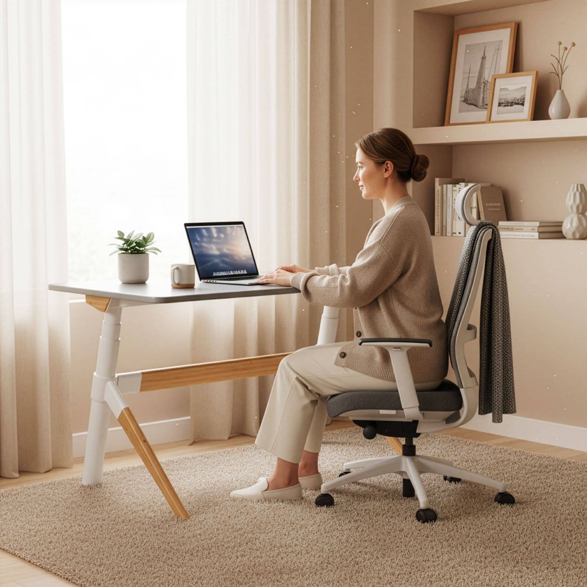 biurko Karma i krzesło Awa aranżacja