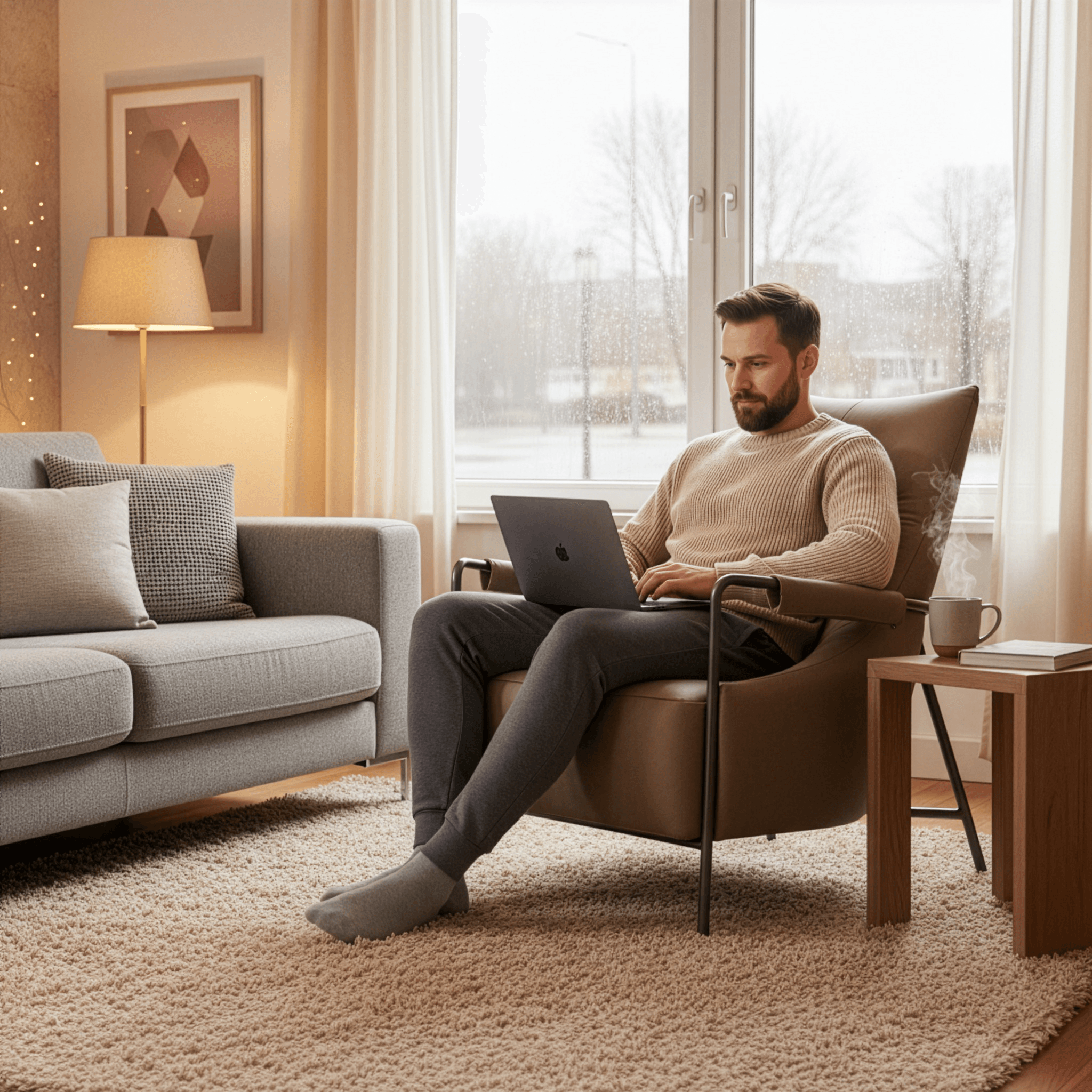 aranżacja wnętrza z fotelem Lusso