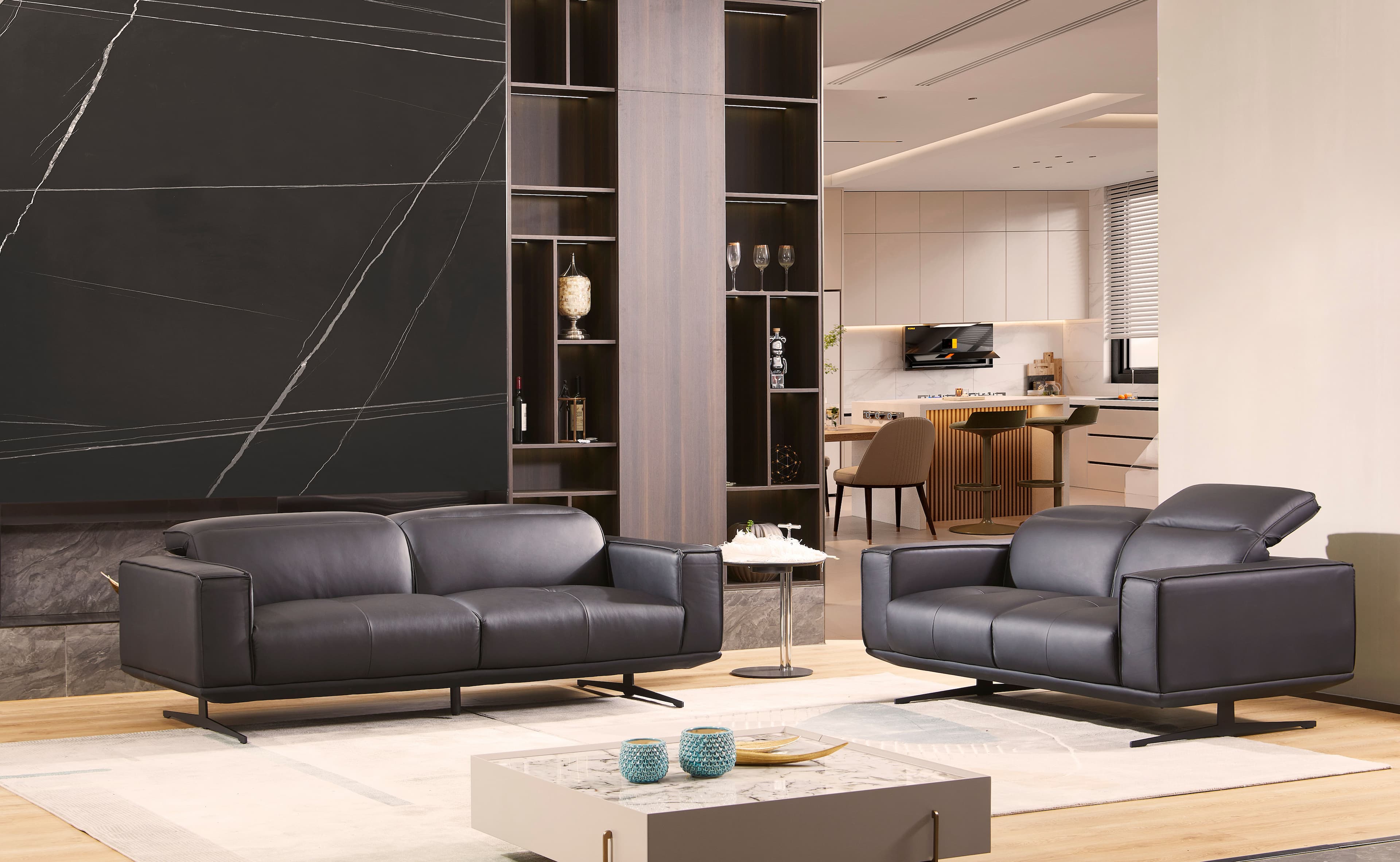 sofa Marasco ciemna aranżacja